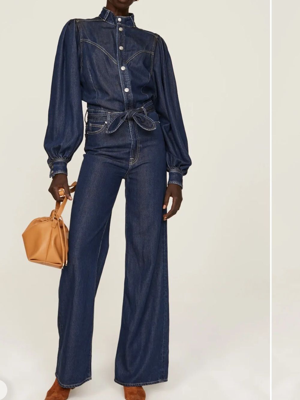 7 For All Mankind Denim Jumpsuit